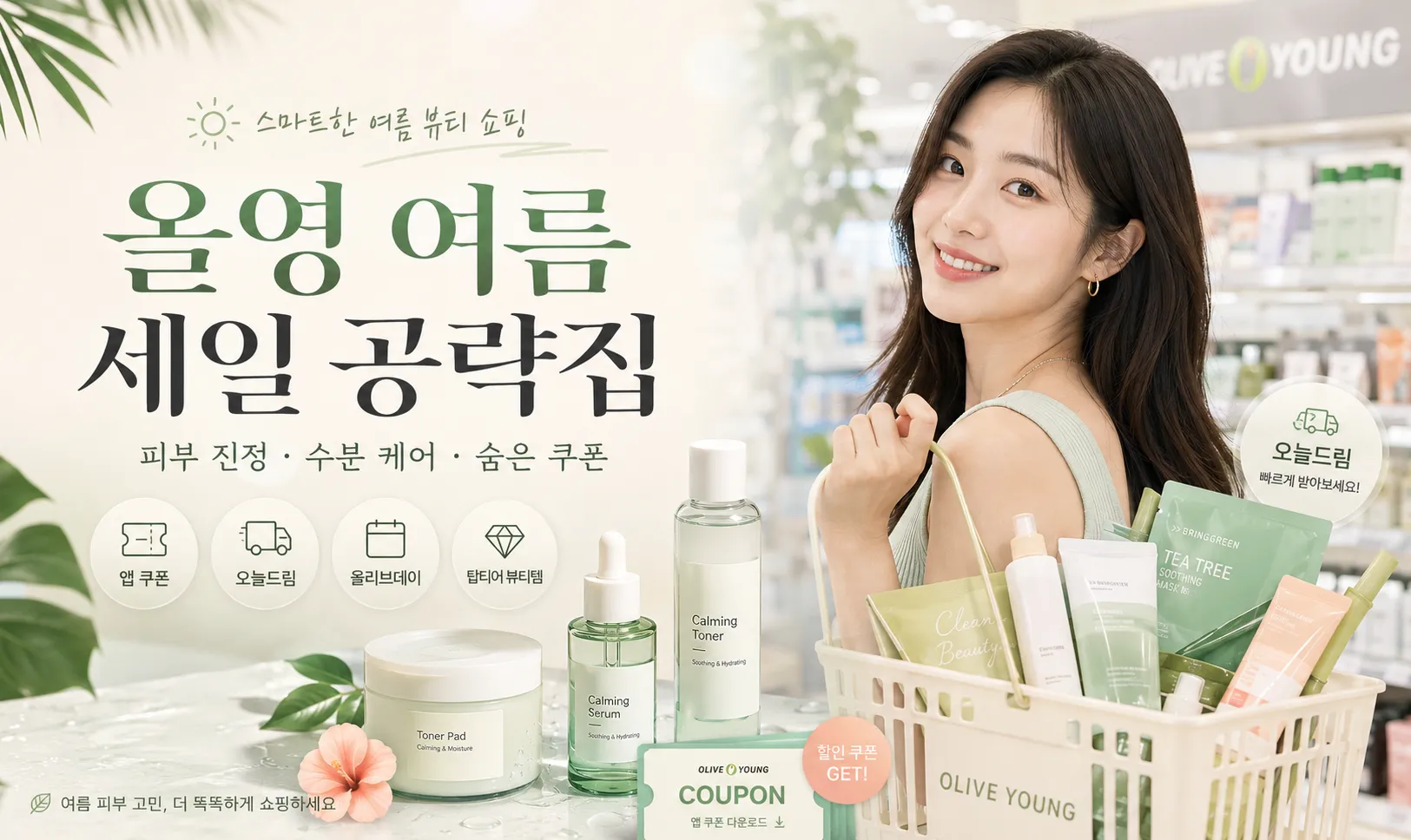 올영 세일 200% 돈 버는 공략집: 여름철 피부 뒤집어짐 막아주는 탑티어 뷰티템 가이드 & 숨은 쿠폰북·이벤트 피킹 테크닉