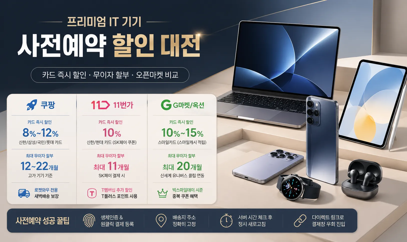 아이폰 17 & 프리미엄 IT 기기 사전예약 오픈마켓 카드 할인 대전